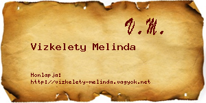 Vizkelety Melinda névjegykártya